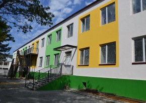 ქ. დუშეთში N3 საბავშვო ბაღის შენობის სარეაბილიტაციო სამუშაოები და ეზოს კეთილმოწყობა აქტიურად მიმდინარეობს